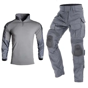 Gen3 Тактически ризи Сгънати камуфляжные панталони Военна дрехи Мъжки ловни дрехи Бойна форма за еърсофт оръжия + подложки Армията тениска за еърсофт оръжия