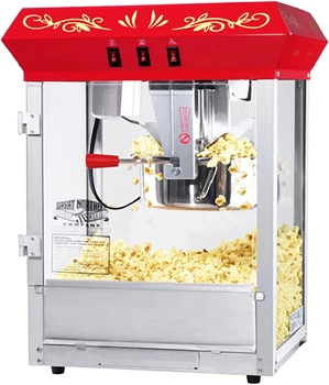 Машина за приготвяне на пуканки Great Northern Popcorn Red на маса, 8 грама, 17 x 14 x 24 инча