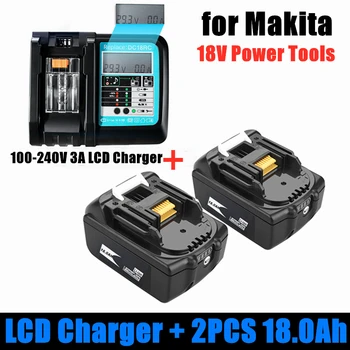 С 14,4 v-18 В Зарядното Устройство BL1860 Акумулаторна Батерия 18 18 000 mah Литиево-Йонна батерия за Makita 18v Батерия BL1840 BL1850 BL1830 BL1860B