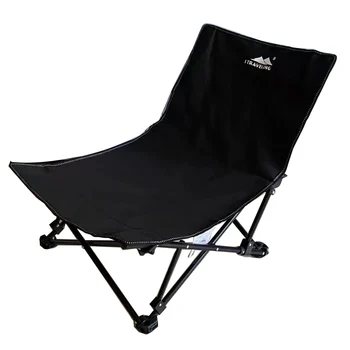 Уличен сгъваем стол с двойна употреба, преносим легло за дневна почивка, плажен стол, стол за риболов, ультралегкое просто седалка с възможност за регулиране на облегалката