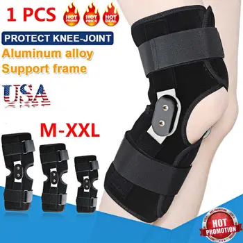 Шарнирный наколенник Регулируема опора за коляното със Странични стабилизатор на Блокиране на диска при Болки в коляното Артрит Скъсване на менискуса ACL PCL